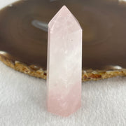 Natural Rose Quartz Tower Display 49.28g 68.3 by 25.0 by 20.8mm - Huangs Jadeite and Jewelry Pte Ltd