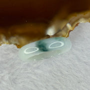 Type A Light Green with Blueish Green Patch Jadeite Ring 3.82g 6.0 by 3.6mm US8.25 HK18 - Huangs Jadeite and Jewelry Pte Ltd