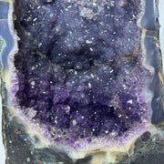 Natural Brazil Amethyst Cave with White Calcite 30.392,6g 265.0 by 270.0 by 632.0mm - Huangs Jadeite and Jewelry Pte Ltd