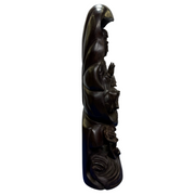 Natural Zitan Wood Guan Yin Display 5,331.6g 183.0 by 120.0 by 488.0mm - Huangs Jadeite and Jewelry Pte Ltd