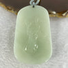 Type A Faint Green Guan Gong on Dragon with Victory Flag 74.99g 69.9 by 44.6 by 12.3mm - Huangs Jadeite and Jewelry Pte Ltd