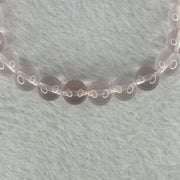 Natural Rose Quartz Beads Bracelet 天然玫瑰石英珠手链 24.05g 17cm 9.3mm 22 Beads - Huangs Jadeite and Jewelry Pte Ltd