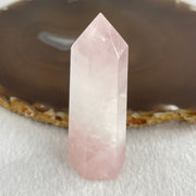 Natural Rose Quartz Tower Display 49.28g 68.3 by 25.0 by 20.8mm - Huangs Jadeite and Jewelry Pte Ltd