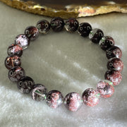 Good Grade Natural Red Phantom Quartz Beads Bracelet 29.27g 17cm 10.4mm 20 Beads - Huangs Jadeite and Jewelry Pte Ltd