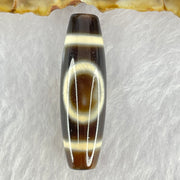 Natural Powerful Tibetan Old Oily Agate 1 Eye With Swastika Dzi Bead (Hotu Dzi) 7.50g 38.2 by 11.7mm - Huangs Jadeite and Jewelry Pte Ltd