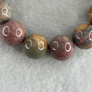 Natural Alashan Agate Greyish Pink Beads Bracelet 62.19g 15cm 15.7mm 13Beads - Huangs Jadeite and Jewelry Pte Ltd