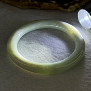 Type A Sky Blue Jadeite Bangle 36.84g Internal Diameter 51.0mm  8.5 by 9.1mm (Slight Internal Line) - Huangs Jadeite and Jewelry Pte Ltd