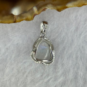Natural Madagascar Blue Moonstone in S925 Silver Pendant 1.76g 11.2 by 9.5 by 3.5mm - Huangs Jadeite and Jewelry Pte Ltd