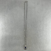 High Grade Natural Royal Blue Sapphire 1.8ct Natural Diamonds 0.45ct Platinum PT950 Pendant 6.98g with PT900 Necklace 3.95g Max 44cm Adjustable Total 10.93g - Huangs Jadeite and Jewelry Pte Ltd