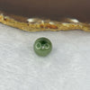 Type A Green with Dark Green Patch Jadeite Bead for Bracelet/Necklace/Earrings/Rings 4.00g 13.2mm - Huangs Jadeite and Jewelry Pte Ltd