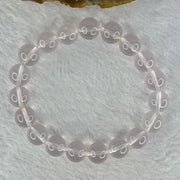 Natural Rose Quartz Beads Bracelet 天然玫瑰石英珠手链 31.96g 17.5cm 10.9mm 19 Beads - Huangs Jadeite and Jewelry Pte Ltd