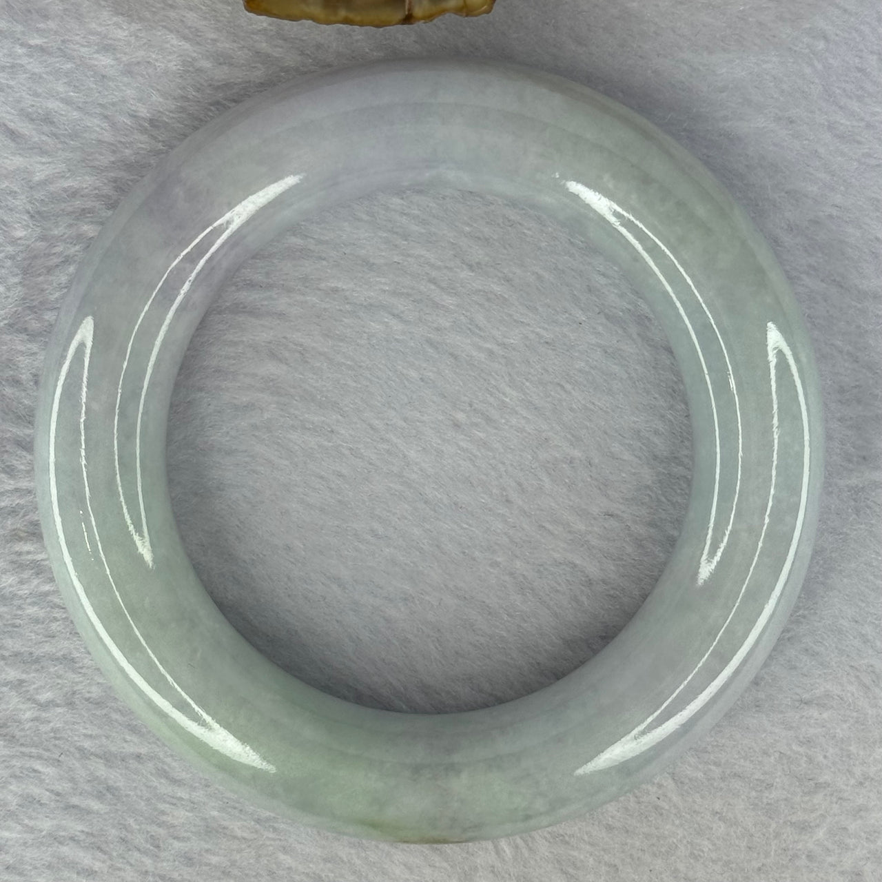 Type A Lavender Green Jadeite Bangle Internal Diameter 54.2mm 109.81g 14.8 by 74.4mm (Very Fine Internal Line) - Huangs Jadeite and Jewelry Pte Ltd