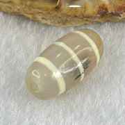 Natural Powerful Tibetan Old Oily Agate 3-Lines Dzi Bead Heavenly Master (Tian Zhu) 三行天诛 2.97g 19.0 by 10.1mm - Huangs Jadeite and Jewelry Pte Ltd