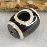 Natural Powerful Tibetan Old Oily Agate 1 Eye With Swastika Dzi Bead (Hotu Dzi) 5.13g 17.8 by 13.5mm - Huangs Jadeite and Jewelry Pte Ltd