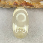 Natural Powerful Tibetan Old Oily Agate 3 Eyes Dzi Bead Heavenly Master (Tian Zhu) 三眼天诛 3.05g 19.9 by 10.4mm - Huangs Jadeite and Jewelry Pte Ltd