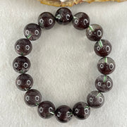 Good Grade Natural Red Phantom Quartz Beads Bracelet 49.21g 16.5cm 13.2mm 16 Beads - Huangs Jadeite and Jewelry Pte Ltd