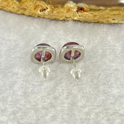 Good Grade Natural Auralite 23 S925 Silver Earrings 2.20g 7.9 by 4.0mm - Huangs Jadeite and Jewelry Pte Ltd