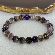 Natural Super 7 Beads Bracelet 19.66g 16cm 8.8mm 22 Beads - Huangs Jadeite and Jewelry Pte Ltd