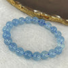 Natural Aquamarine Bracelet 天然海蓝宝石手链 22.44g 16cm 9.2mm 21 Beads - Huangs Jadeite and Jewelry Pte Ltd