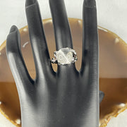 Natural-White-Phantom-Quartz-Bead-in-S925-Sliver-Ring-7.63g-13.2-by-11.0mm-US-7-HK-15