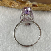 Natural Super 7 in S925 Sliver Ring (Adjustable Size) 4.25g 17.2 by 10.6 by 7.8mm - Huangs Jadeite and Jewelry Pte Ltd