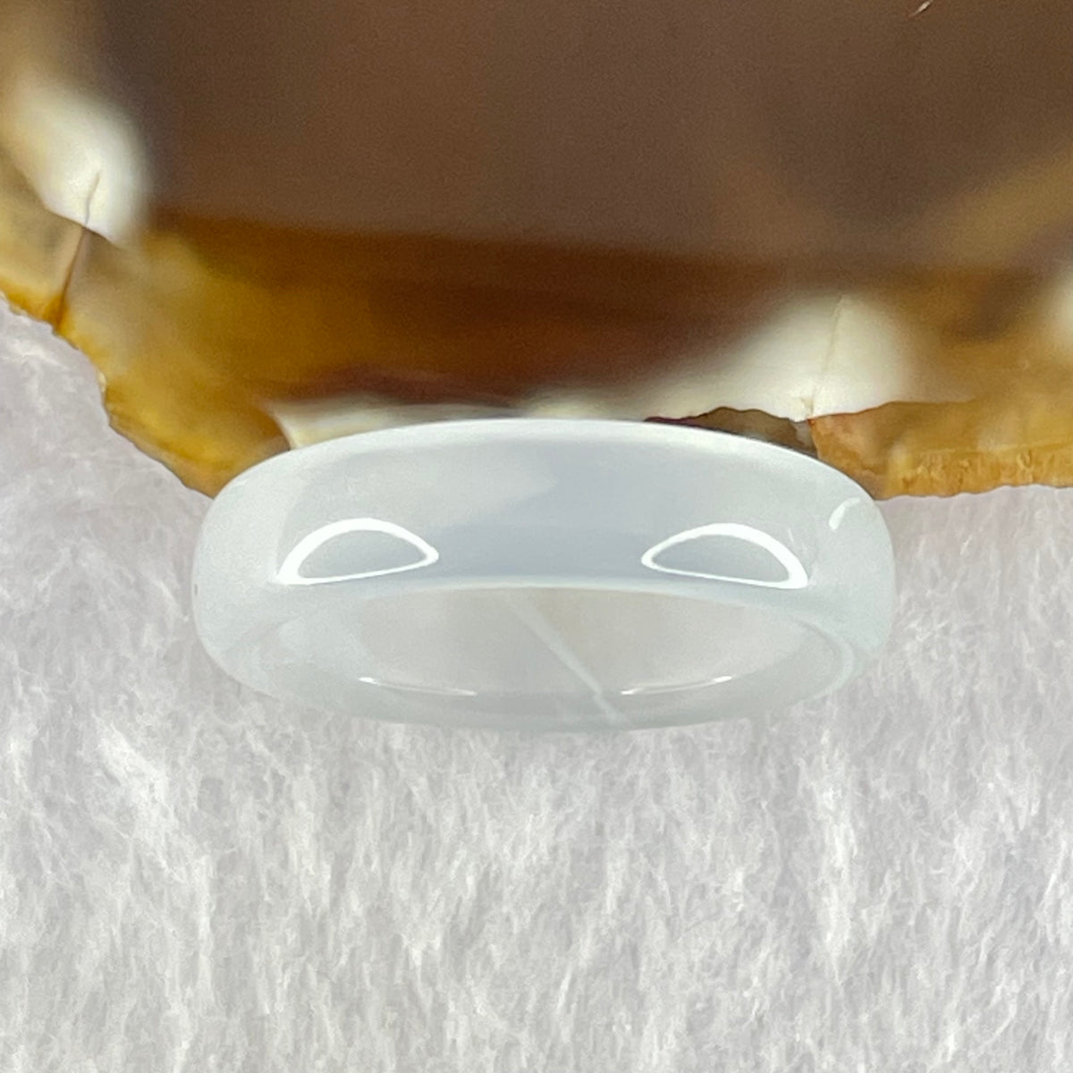 Natural Transparent White Agate Ring 2.31g 5.3 by 3.2mm US6.9 HK15 - Huangs Jadeite and Jewelry Pte Ltd