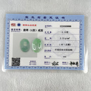 Type A Faint Lavender and Light Green Jadeite Cabouchon Stone For Setting 5.13g 22.8 by 15.8 by 8.0mm - Huangs Jadeite and Jewelry Pte Ltd