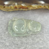 Type A Icy Faint Green Jadeite Milo Buddha 5.15g 29.8 by 19.1 by 6.7 mm - Huangs Jadeite and Jewelry Pte Ltd