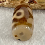 Natural Powerful Tibetan Old Oily Agate Patina Guiren Tairen Human Dzi Bead Totem Amulet Heavenly Master (Tian Zhu) 贵人天诛 4.55g 19.3 by 11.5mm - Huangs Jadeite and Jewelry Pte Ltd