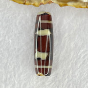 Natural Powerful Tibetan Old Oily Agate Sky Door Serenity 1 Eye Dzi Bead Heavenly Master (Tian Zhu) 一眼天诛 8.59g 37.8 by 12.0mm - Huangs Jadeite and Jewelry Pte Ltd