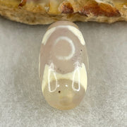 Natural Powerful Tibetan Old Oily Agate 3 Eyes Dzi Bead Heavenly Master (Tian Zhu) 三眼天诛 3.23g 20.0 by 10.5mm - Huangs Jadeite and Jewelry Pte Ltd