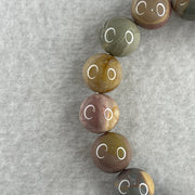 Natural Alashan Agate Pastels Pink Beads with Pig Charm Bracelet 29.54g 16cm 10.2mm 18 Beads - Huangs Jadeite and Jewelry Pte Ltd