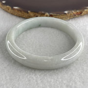 Natural Type A Light Green Jadeite Bangle 54.47g Internal Diameter 58.9mm 11.5 by 9.0mm (Slight Internal Lines) - Huangs Jadeite and Jewelry Pte Ltd