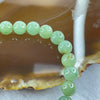 Type A Semi Icy Green Jadeite 25 beads bracelet 7.5mm 17.22g - Huangs Jadeite and Jewelry Pte Ltd