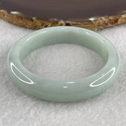 Type A Blueish Green with Faint Lavender Jadeite Bangle Internal Diameter 53.9mm 54.99g 12.5 by 8.7mm (Very Slight Internal Line ) - Huangs Jadeite and Jewelry Pte Ltd