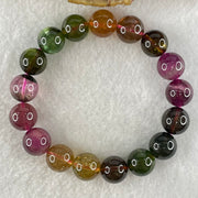 Good Grade Natural Tourmaline Crystal Bracelet 电气石 34.73g 15.5cm 10.9mm 17 Beads - Huangs Jadeite and Jewelry Pte Ltd