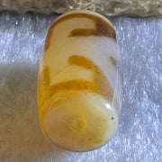 Natural Powerful Tibetan Old Oily Agate Patina Guiren Tairen Human Dzi Bead Totem Amulet Heavenly Master (Tian Zhu) 贵人天诛 4.98g 20.0 by 11.9mm - Huangs Jadeite and Jewelry Pte Ltd