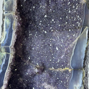 Natural Brazil Amethyst Cave with White Calcite 30.392,6g 265.0 by 270.0 by 632.0mm - Huangs Jadeite and Jewelry Pte Ltd