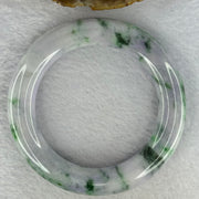 Type A Lavender with Spicy Green Piao Hua Jadeite Bangle Internal Diameter 58.8mm 99.19g 12.7 by 13.3mm (Slight Internal Line) - Huangs Jadeite and Jewelry Pte Ltd