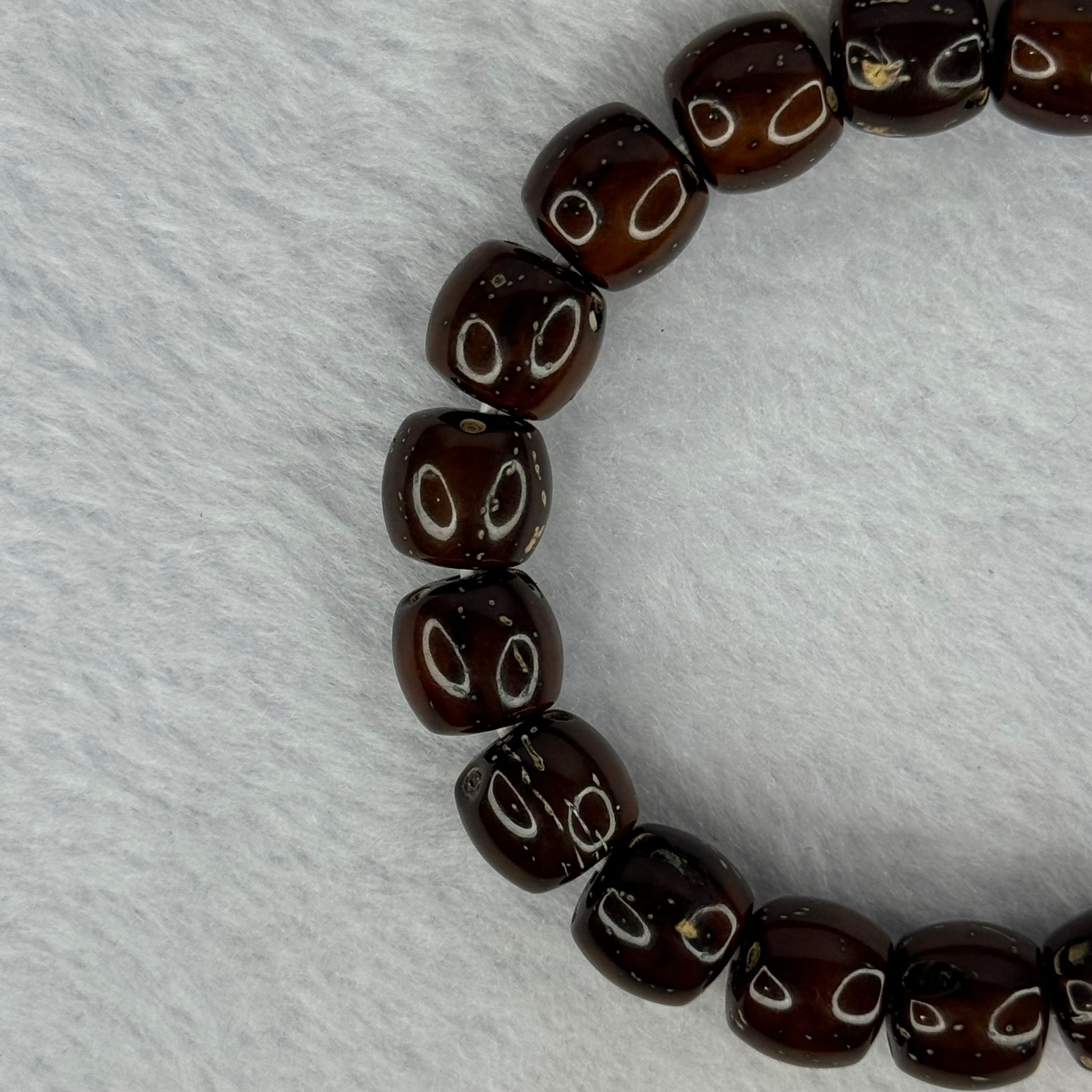 Old Bodhi Seed Beads Bracelet 紫金鼠手链 13.68g 17.5cm 10.6mm 20 Beads - Huangs Jadeite and Jewelry Pte Ltd