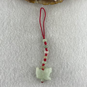 Natural Type A Light Green Jadeite Dog Charm | Chinese Zodiac Dog Loyalty, Wealth & Protection (5.38g | 18.6 x 14.4 x 7.9mm) - Huangs Jadeite and Jewelry Pte Ltd