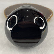Natural Black Obsidian Hulu Display 842.38g 124.3 by 18.8mm - Huangs Jadeite and Jewelry Pte Ltd