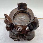 Natural Deep Purple Amethyst Egg with Wooden Stand Display Total 4,721.8g 155.0 by 165.0 by 265.0mm - Huangs Jadeite and Jewelry Pte Ltd