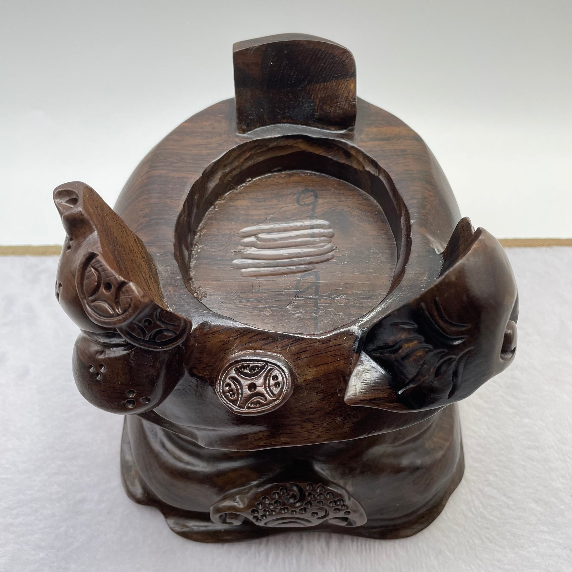 Natural Deep Purple Amethyst Egg with Wooden Stand Display Total 4,721.8g 155.0 by 165.0 by 265.0mm - Huangs Jadeite and Jewelry Pte Ltd