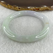Type A Natural Jelly Light Green Light Lavender Jadeite Bangle 53.06g Inner Diameter 58.5mm 9.9 by 9.5mm (Internal Lines) - Huangs Jadeite and Jewelry Pte Ltd