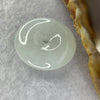 Type A Faint Lavender Green Jadeite Ping An Kou Donut 平安扣 Pendant 7.09g 24.1 by 6.1mm - Huangs Jadeite and Jewelry Pte Ltd