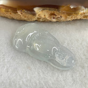 Type A Icy Colourless to White Jadeite Guan Yin Pendant 4.09g 31.8 by 17.2 by 4.7mm - Huangs Jadeite and Jewelry Pte Ltd