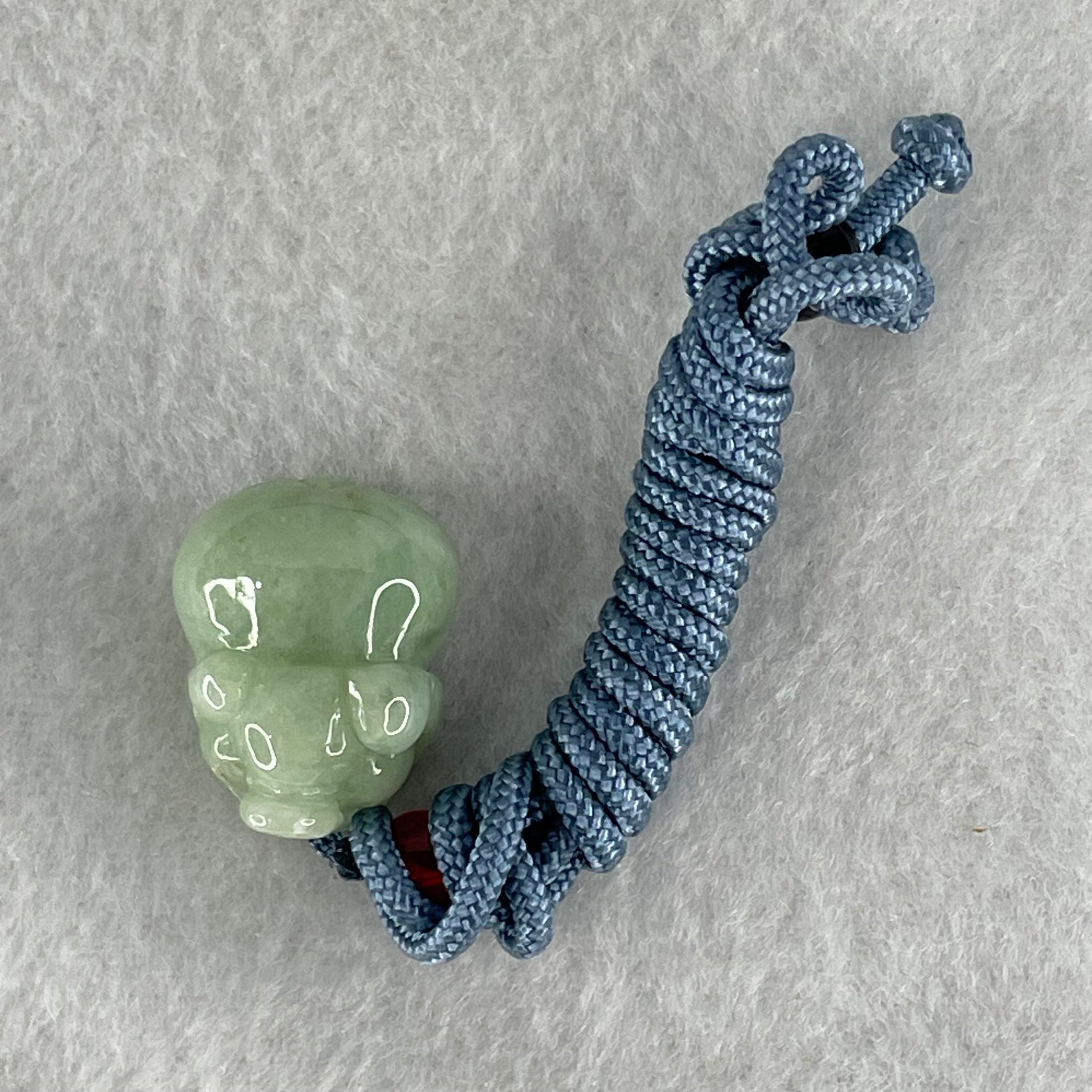 Type A Green Jadeite Pig Pendant 10.29g 21.7 by 16.9 by 11.8mm - Huangs Jadeite and Jewelry Pte Ltd