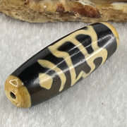 Natural Powerful Tibetan Old Oily Agate Ancient Samantabhadra Bodhisattva Guan Yin Dzi Bead Heavenly Master (Tian Zhu) 普贤菩萨天珠 10.08g 38.0 by 13.0mm - Huangs Jadeite and Jewelry Pte Ltd