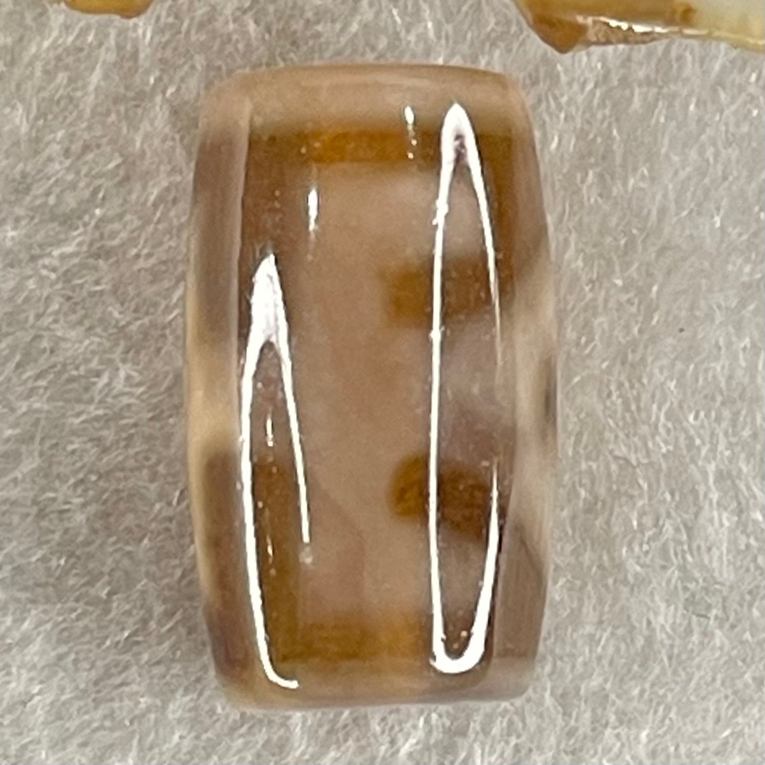 Natural Powerful Tibetan Old Oily Agate Patina Guiren Tairen Human Dzi Bead Totem Amulet Heavenly Master (Tian Zhu) 贵人天诛 4.72g 20.0 by 11.7mm - Huangs Jadeite and Jewelry Pte Ltd